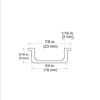 Picture of Infinex Recessed Extrusion 72 in. (1.8 m)